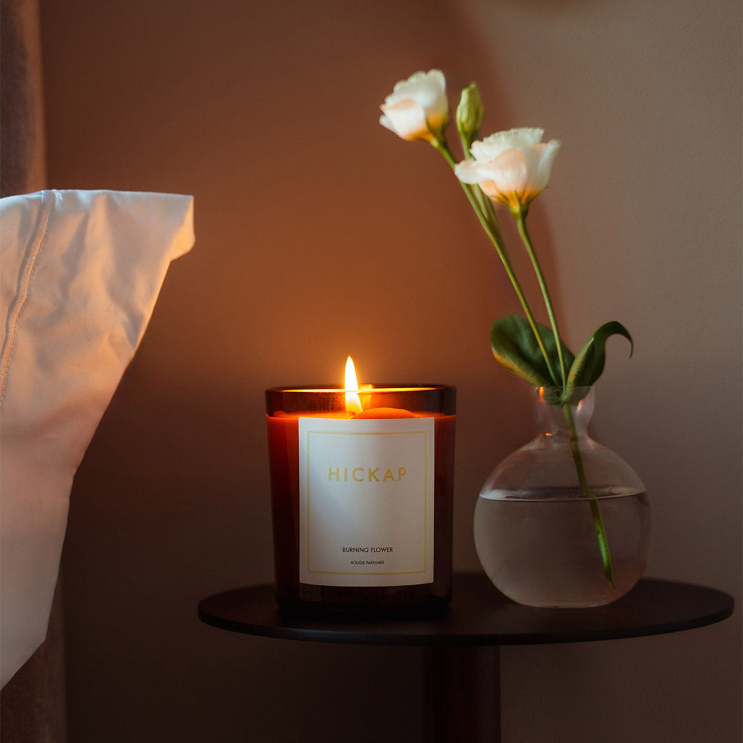 Scented Candle - Burning Flower